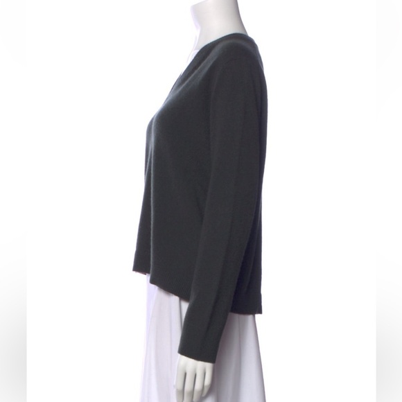 Jenni Kayne Green-Grey Cashmere Sweater - Picture 2 of 4